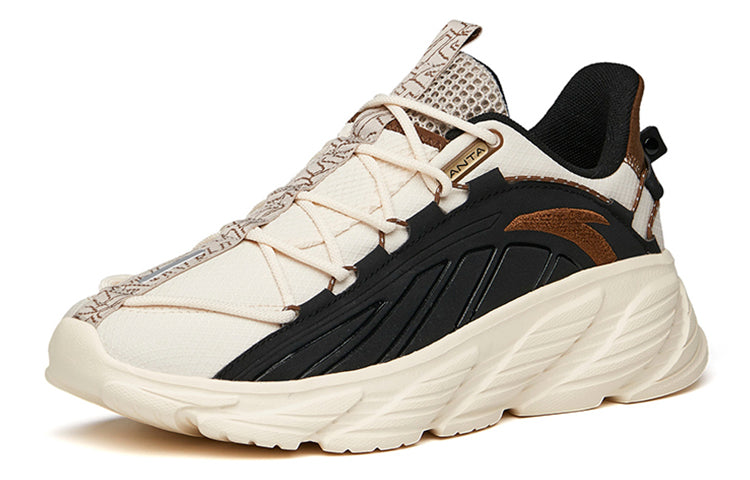 ANTA Running Series Sneakers 'Milk Black Brown' 112145527-2