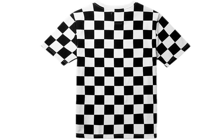 Vans Unisex Damier Round-Neck Black/White Black And White VN0A3ZNZ705