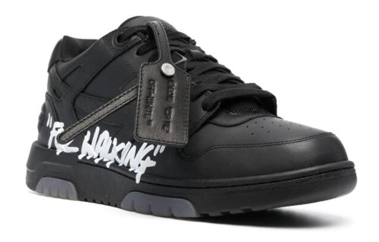 Off-White Out Of Office Sneakers Casual Shoes Black OMIA189S21LEA0041001