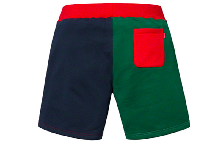 Supreme SS19 S Logo Colorblocked Sweatshort Red S SUP-SS19-311