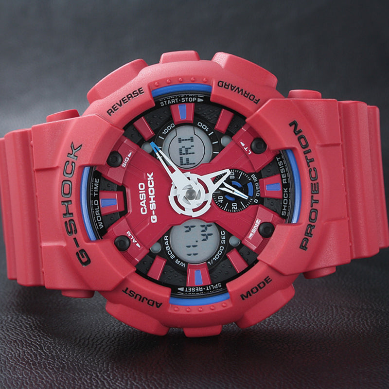 CASIO G-Shock Analog-Digital 'Red' GA-120TR-4A