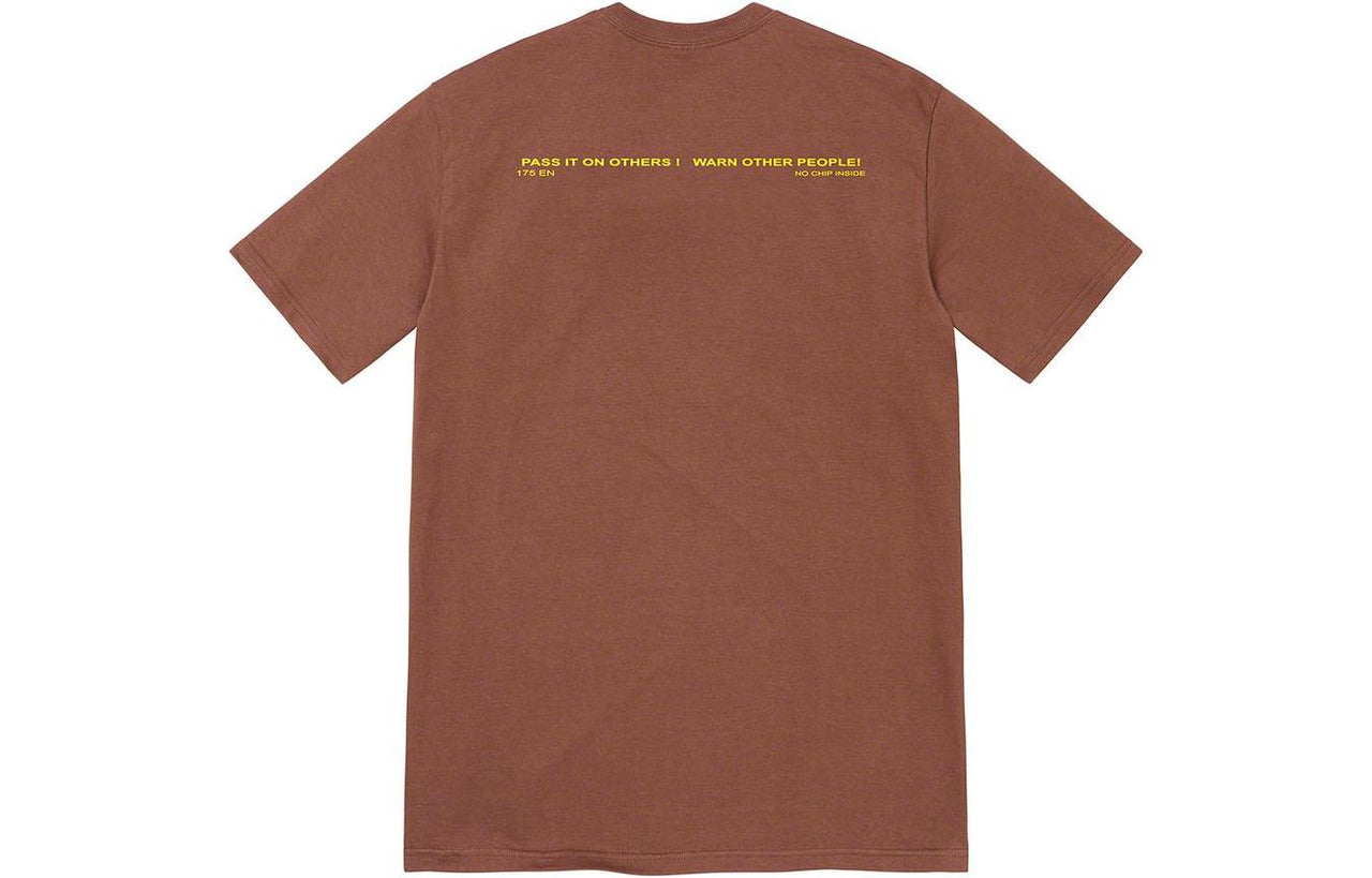 Supreme FW22 Warning Tee T SUP-FW22-022-BRO