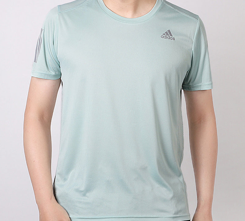 adidas Casual Sports Breathable Short Sleeve Green FL6946