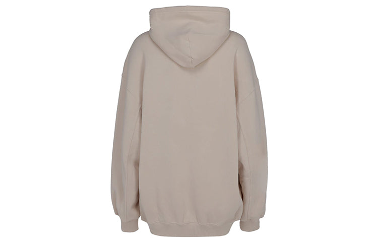(WMNS) Balenciaga Alphabet Logo Pullover Hoodie Gray White 641529TJVB19054