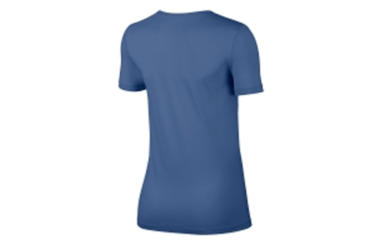 (WMNS) Nike Pro Mesh Training Short Sleeve Cyan AO9952-458