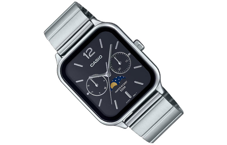 CASIO Analog 'Silver Black' MTP-M305D-1AV