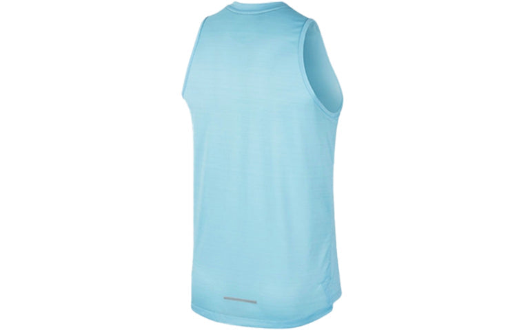 Nike Dri-fit Miler Quick Dry Sweat-Wicking Sports Training Vest Sky Blue AJ7563-496