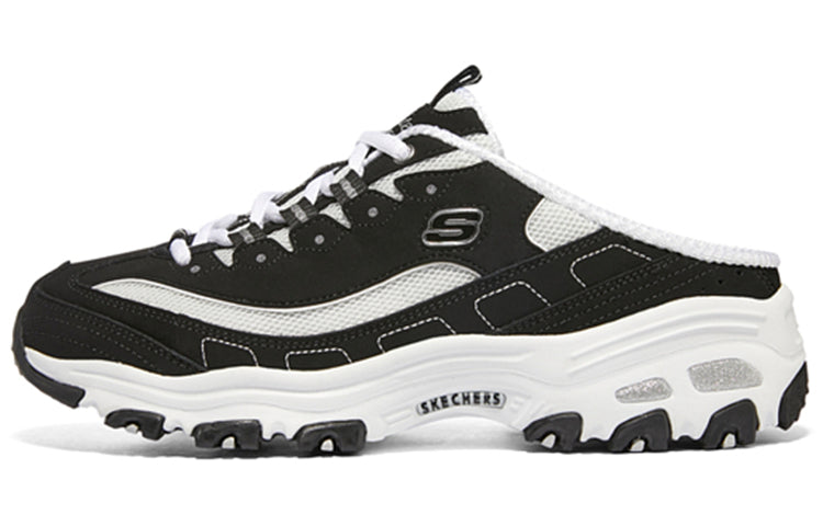 (WMNS) Skechers D'Lites 1.0 'Black White' 149787-BKW