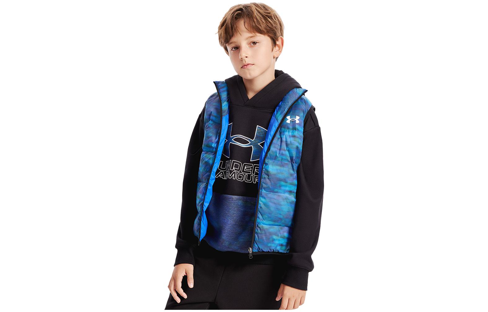 (GS) Under Armour Warm Casual Vest 'Blue' 234105038
