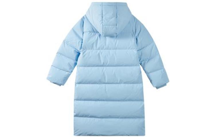(GS) Skechers Logo Printed Long Down Jacket 'Blue Pink' P422G042