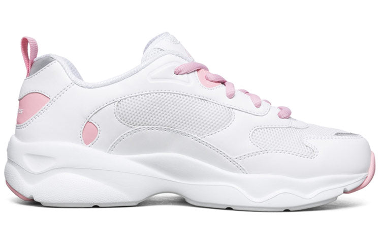 (WMNS) Skechers D'Lites Campus Leisure Chunky Shoes White/Pink 88888401-WPK