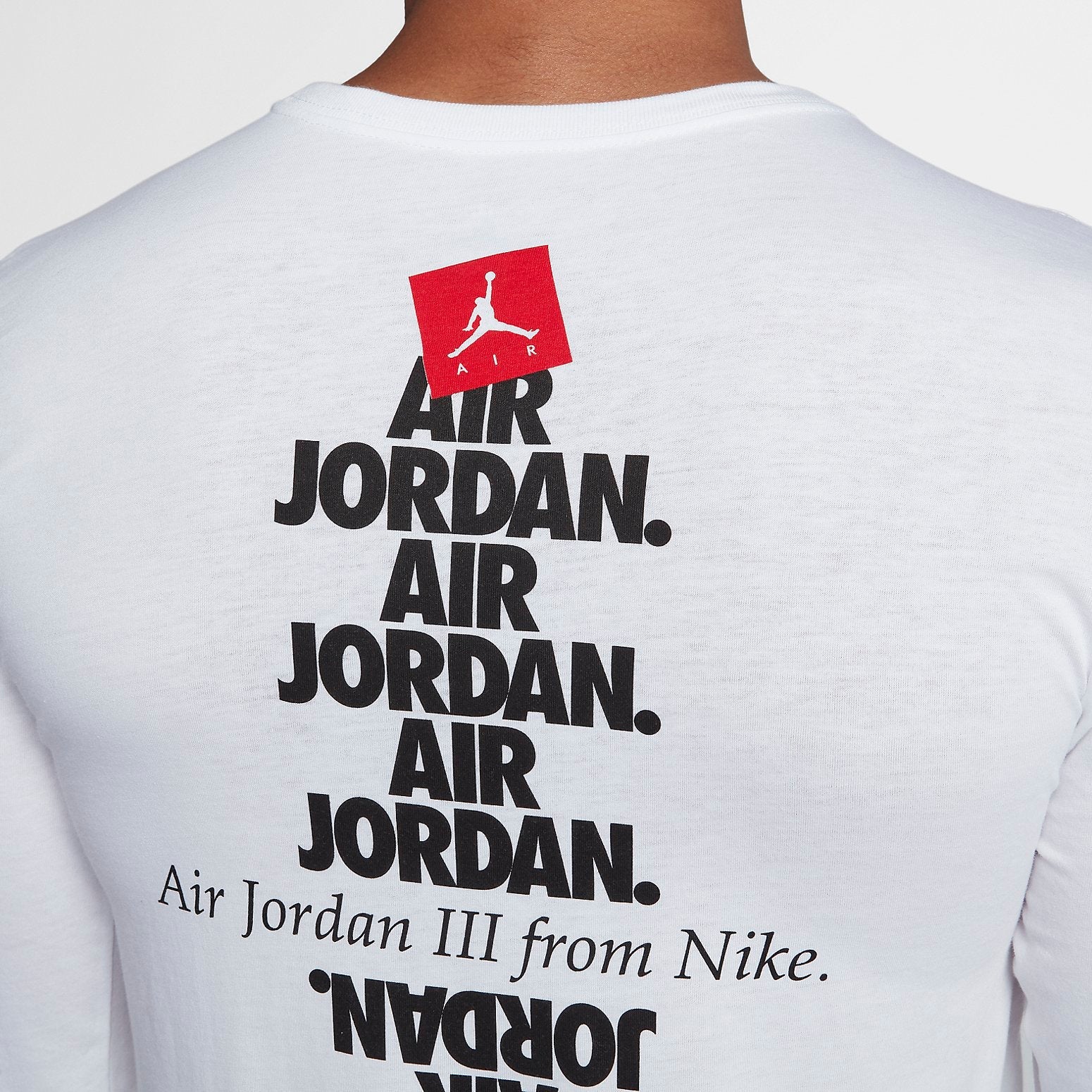 Air Jordan Retro 3 Long Sleeve T-Shirt 'White' 943938-100