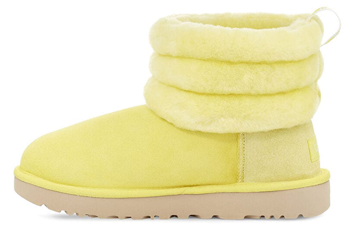 (WMNS) UGG Classic Mini Fluff Quilted Boot 'Yellow' 1098533-MRT