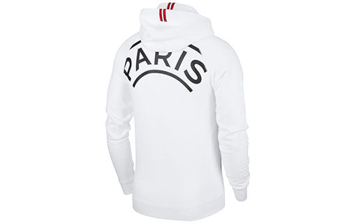 Air Jordan x Paris Saint Germain Wings Zip Hoodie 'White Black' BQ4195-100