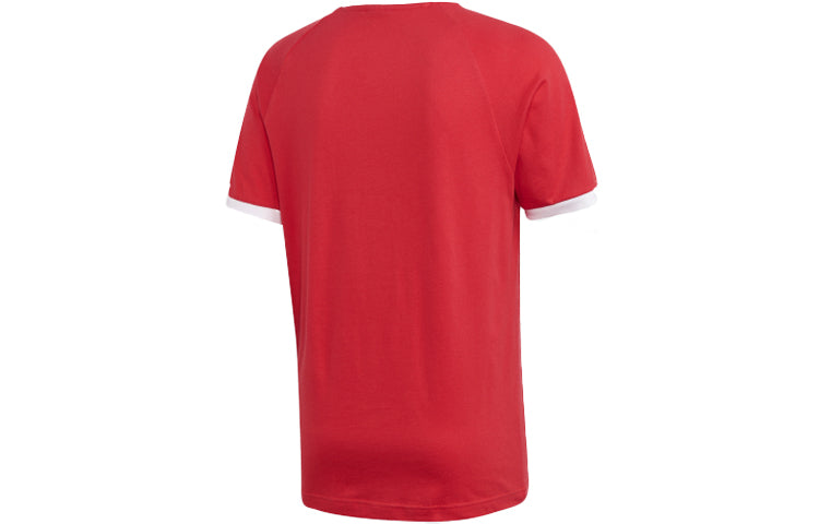 adidas originals Sports Round Neck Short Sleeve 81 Retro Red FM3770