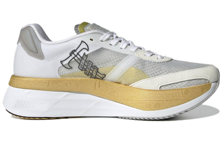(WMNS) adidas Adizero Boston 10 TME 'White Gold Metallic' GV7716