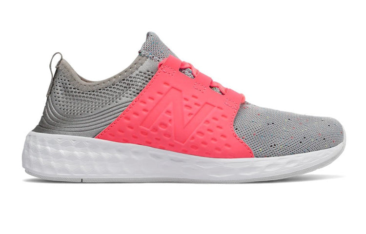New Balance Cruz K Shoes Grey/Pink KJCRZSOG