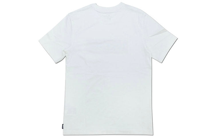 Nike Alphabet Pattern Round Neck Cotton Short Sleeve White CT8430-101