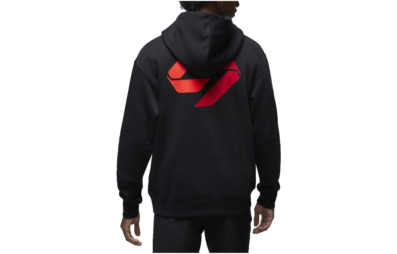 Air Jordan Luka Logo Hoodie 'Black Red' DZ3512-011