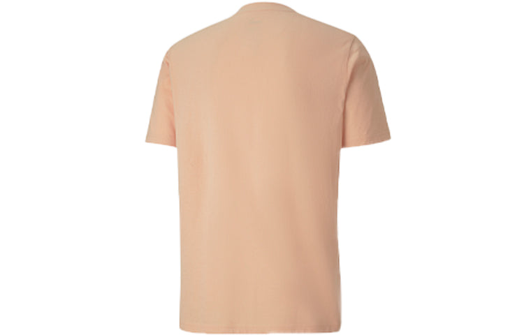 PUMA Rebel Camo Alphabet Printing Short Sleeve Couple Style Pink Red 582781-70