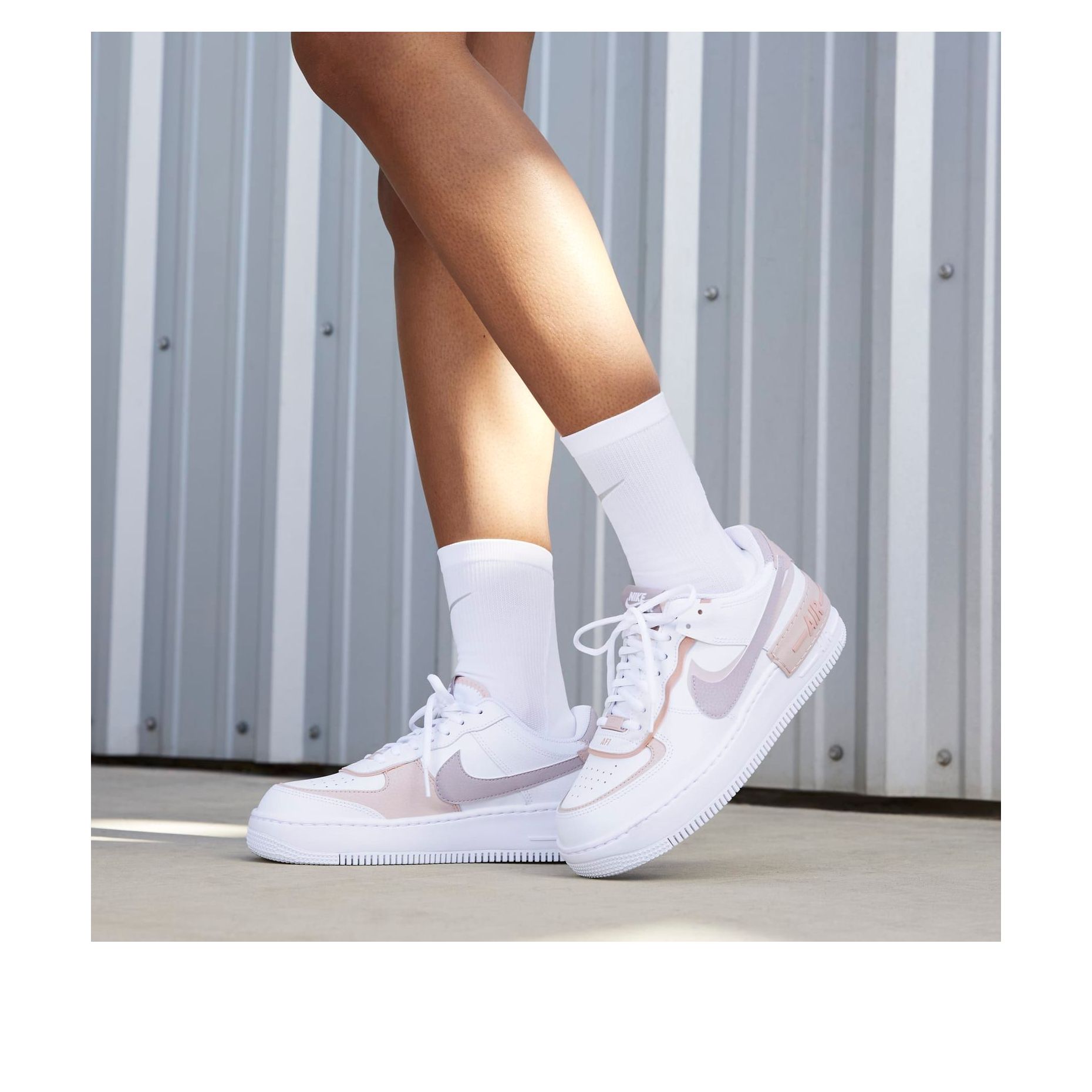(WMNS) Nike Air Force 1 Shadow 'White Pink Oxford' CI0919-113