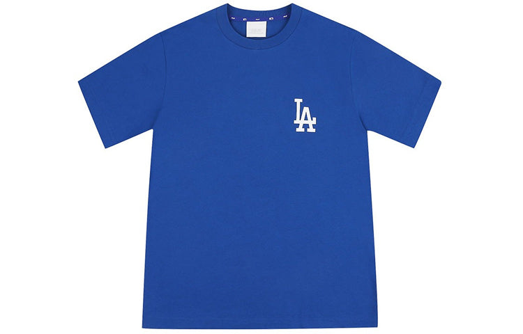 MLB LA Dodgers Los Angeles Dodgers Basic Printing Round Neck Short Sleeve Unisex Blue 31TS04031-07U