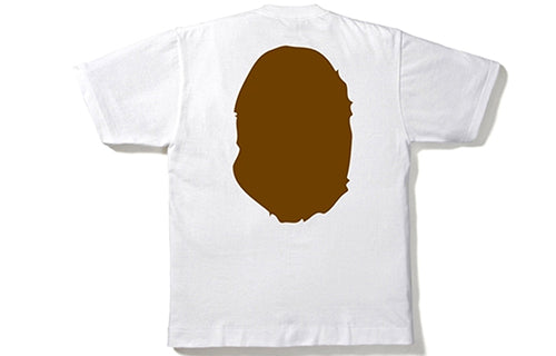 BAPE Big Ape Head Tee Short-sleeved Unisex White/Brown BAPE-SS18-009