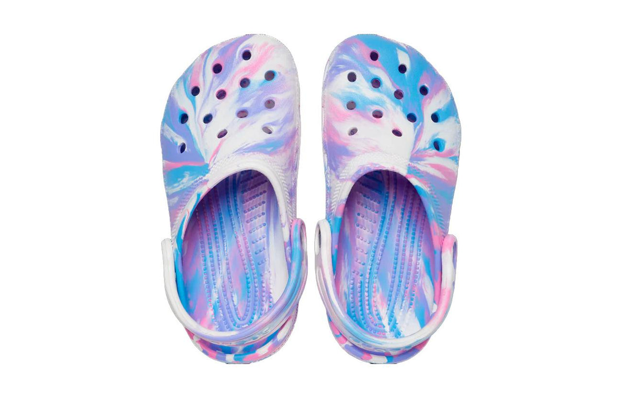 (PS) Crocs Classic Marbled Clog 'Blue Purple Pink' 207464-102