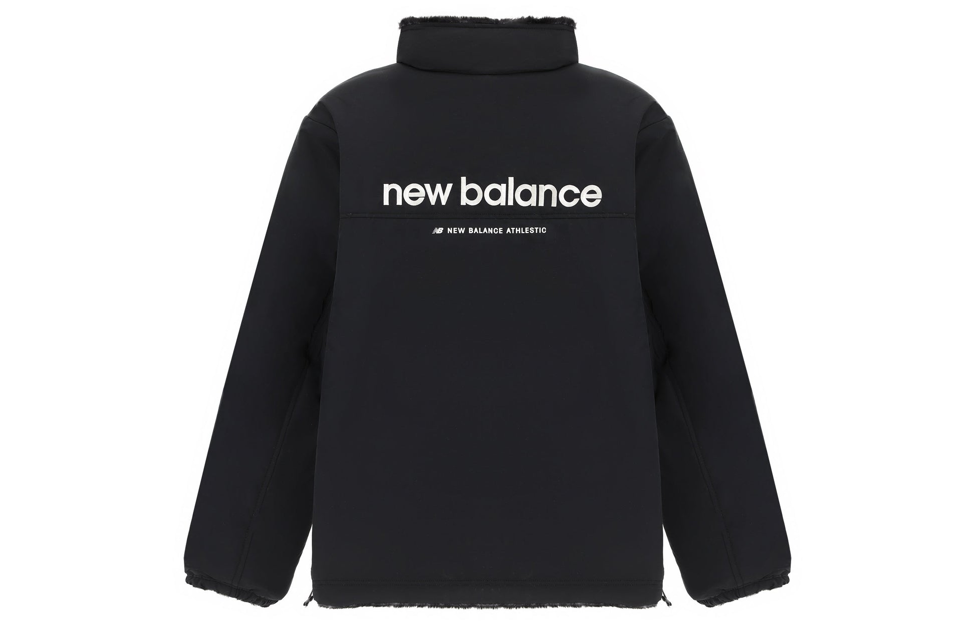 New Balance Logo Windbreaker Jacket Asia Sizing 'Black White' 6DC43783-BK