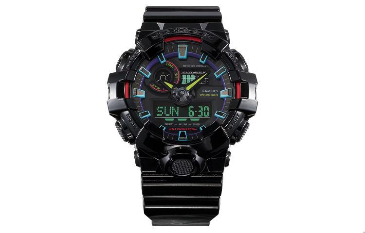 CASIO G-Shock Digital-Analog 'Black Blue Red' GA-700RGB-1A