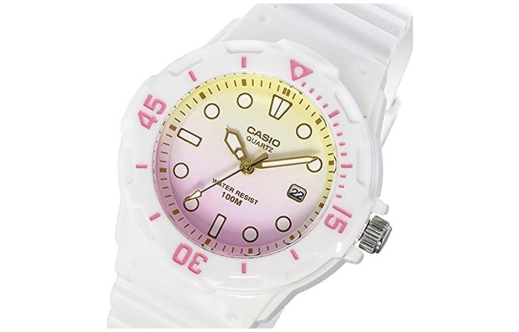 CASIO Waterproof Sports White Analog LRW-200H-4E2