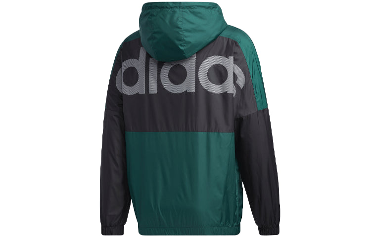 adidas neo Logo hooded track Jacket Forest Green GJ8768