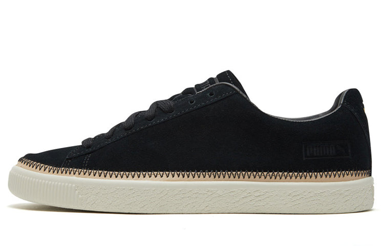 PUMA SUEDE TRIM PRM Retro Low Tops Casual Skateboarding Shoes Unisex Black 369992-01