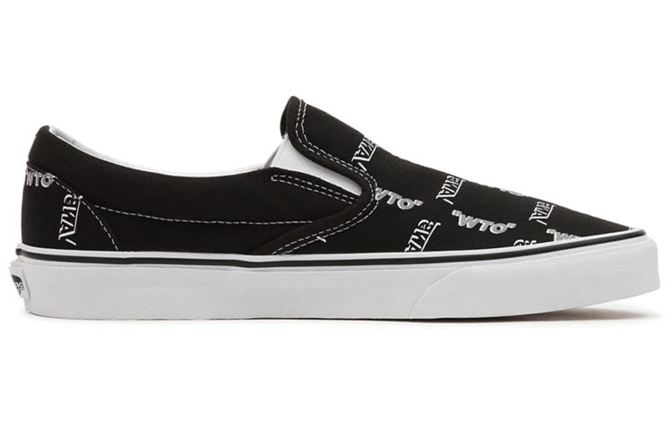 Vans Shadow Vans Classic Slip-On Skate Shoes Black/White VN0A5JMHB0H