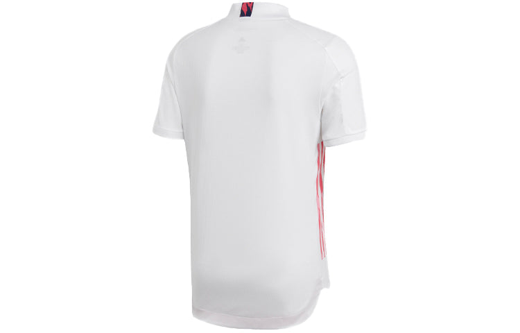 adidas real Madrid 20-21 Season Player Edition Home Alphabet Logo Stripe Sports Soccer/Football Short Sleeve Jersey FM4736