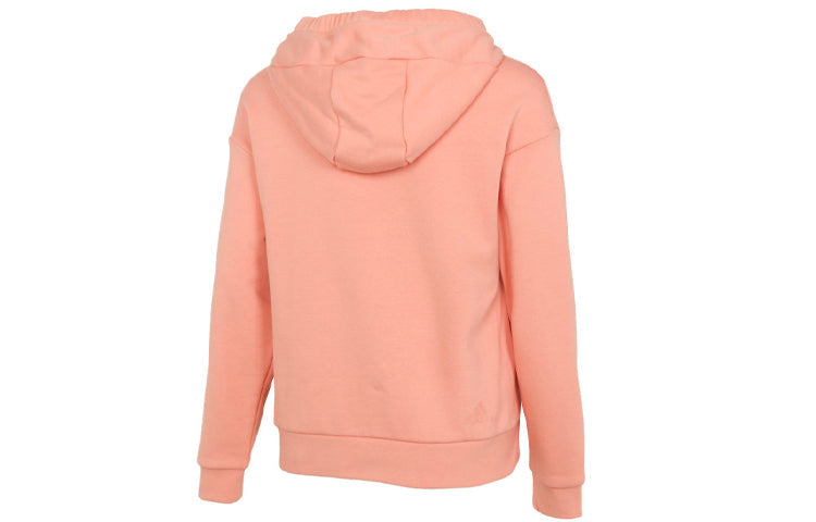 (WMNS) adidas Camouflage Logo Printing Hoodie Orange HB7363