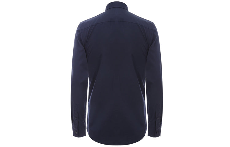 Burberry SS21 TB Long Sleeve Shirt Men's Blue 80234621