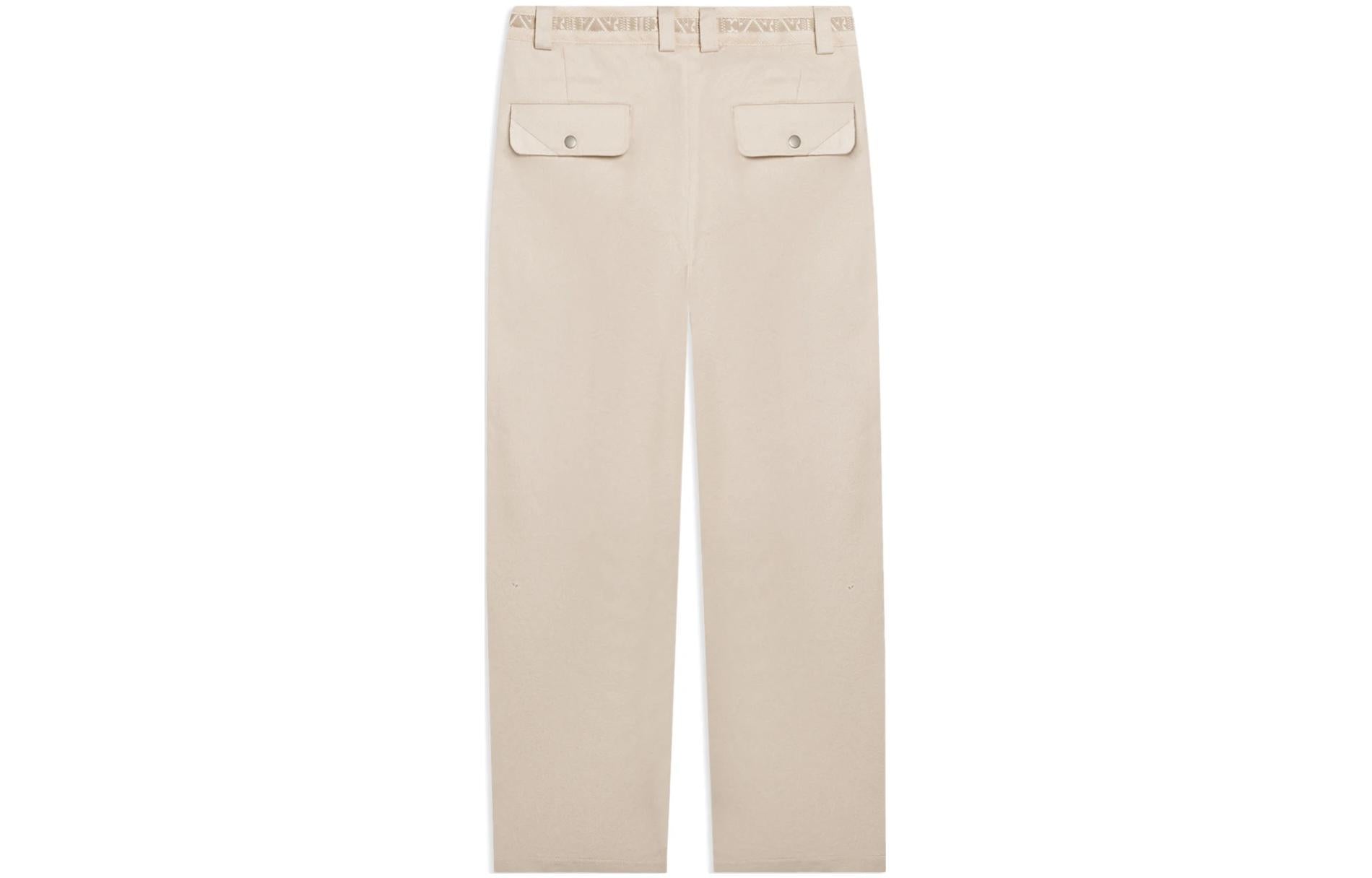 Li-Ning Embroidery Logo Straight Pants 'Light Brown' AKXSB55-1