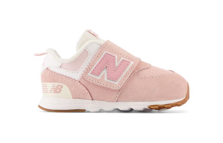 (TD) New Balance 574 NewB Hook & Loop 'NB Athletics  Crystal Pink' NW574CH1