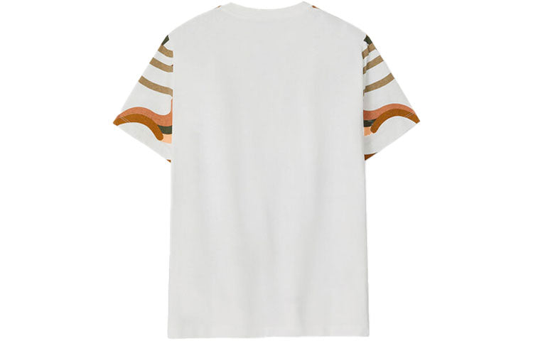 KENZO SS21 Cotton Printing Loose Short Sleeve White FB52TS9444SB-01B