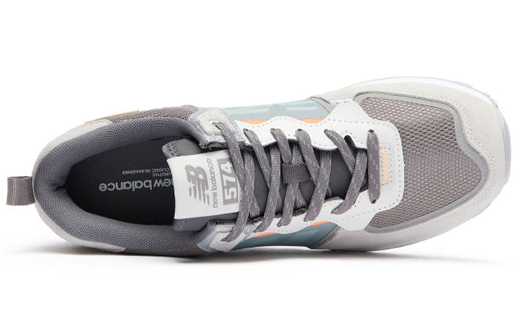 New Balance 574 Shoes Grey/Blue/Orange ML574ISC