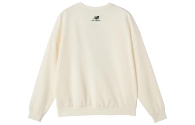 (WMNS) New Balance Classic Running Sweatshirt Asia Sizing 'White Green' AWT31356-CIC