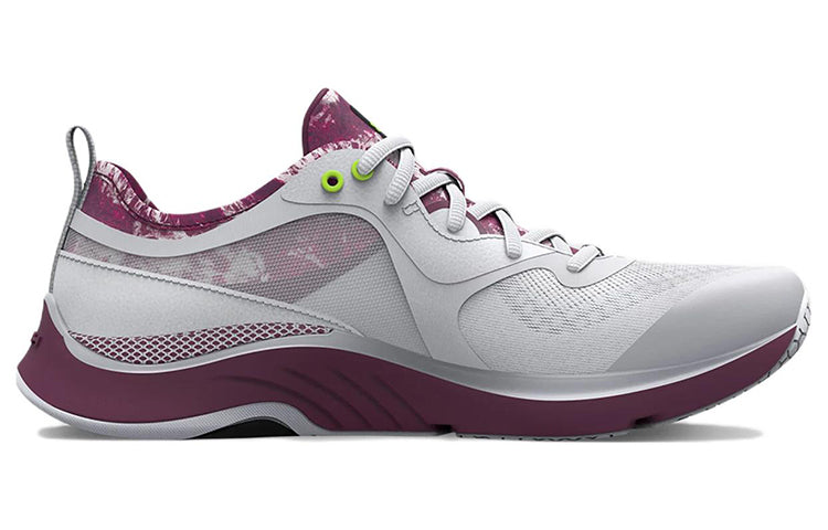 (WMNS) Under Armour HOVR Omnia 'White High-Vis Yellow' 3026006-101