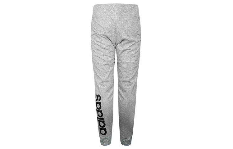 adidas E Lin Pnt Sj Knit Sports Stylish Long Pants Gray DU0399