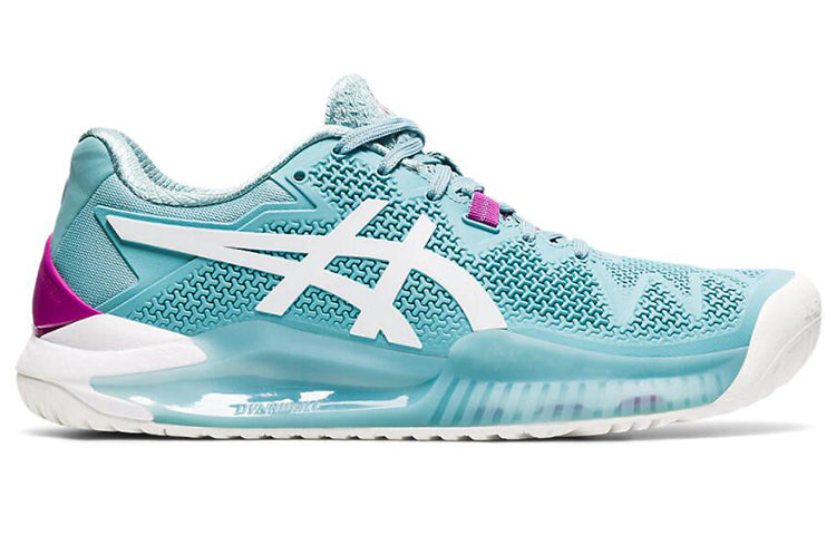 (WMNS) ASICS Gel Resolution 8 Wide 'Smoke Blue' 1042A097-403