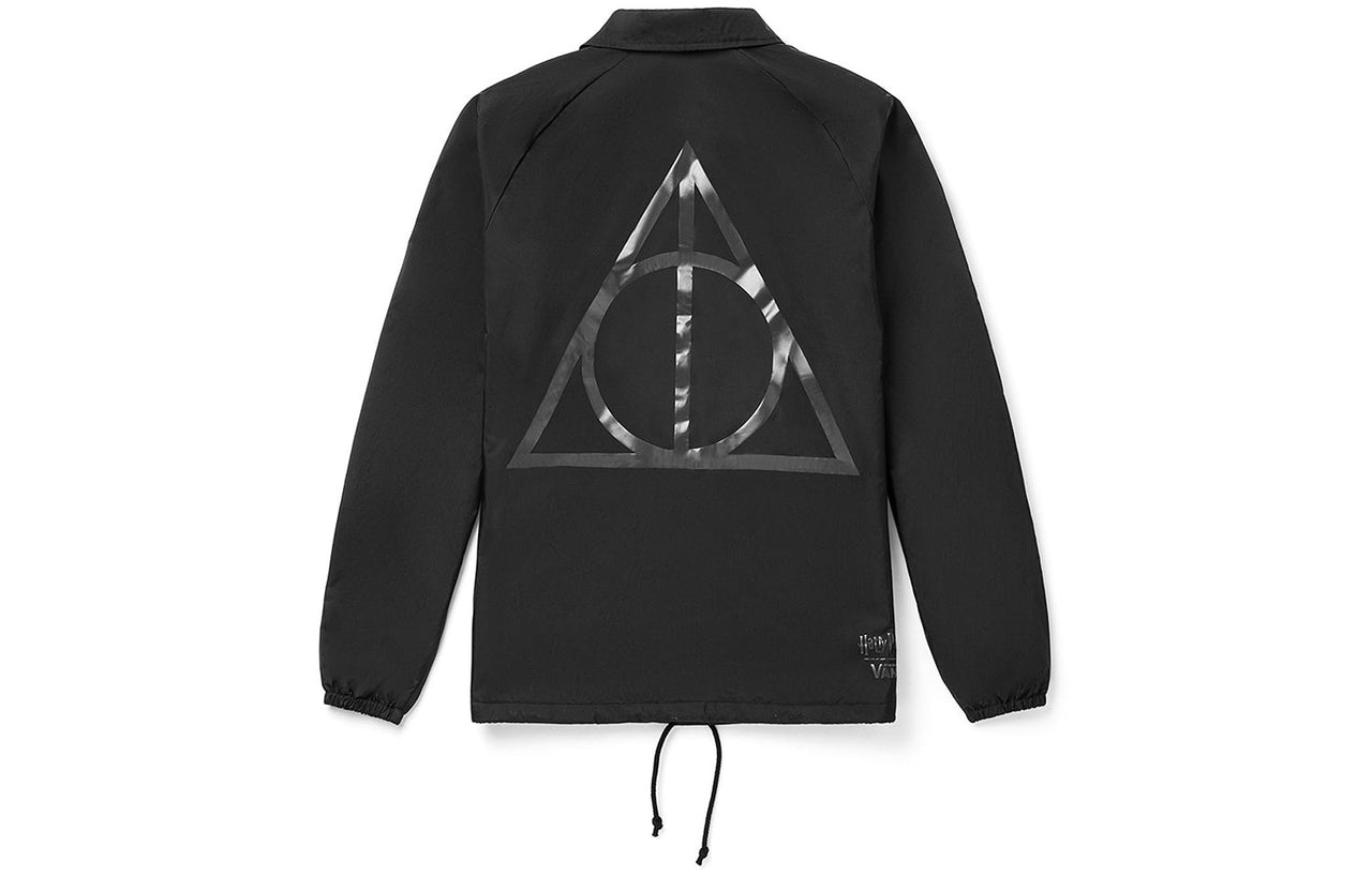 Men's Vans x Harry Potter Crossover Torrey Jacket Printing Sports Black VN0002MUSP5
