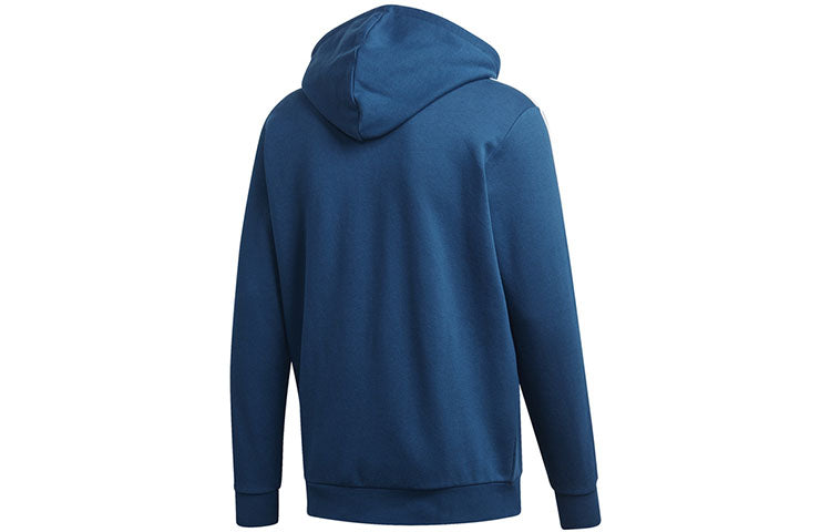 adidas originals Unisex Trefoil Hooded Jacket Blue DV1556