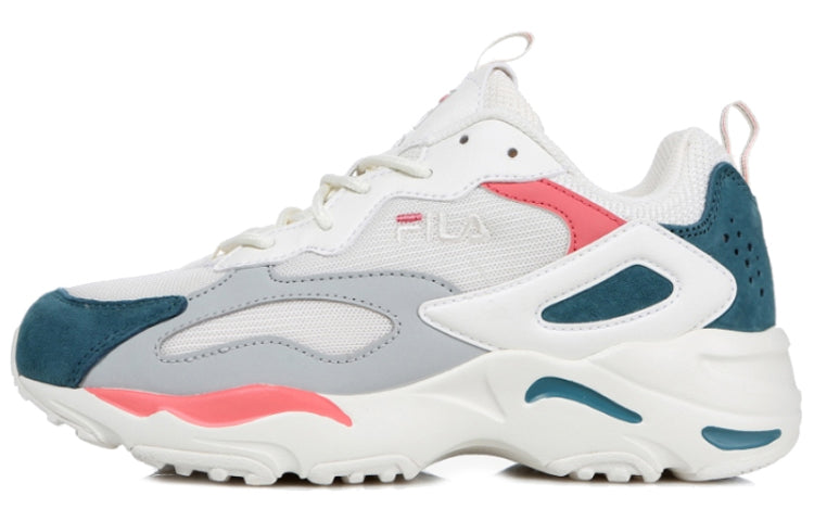 (WMNS) FILA Tracer Retro Running Shoes Grey/Blue/White 1IM00003_145