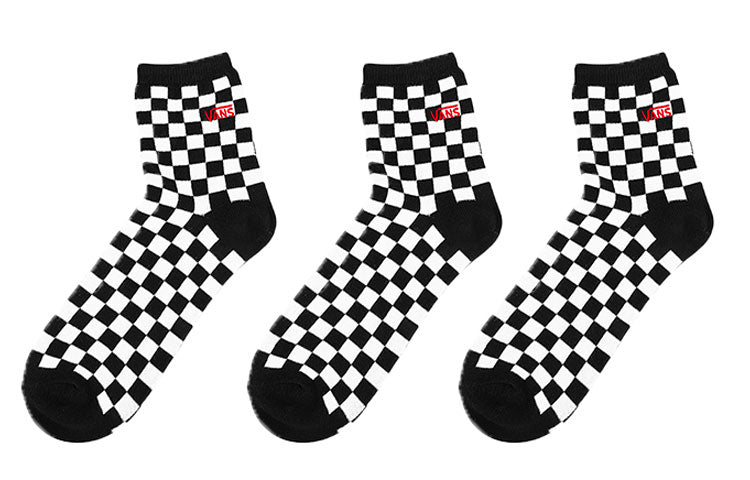 Vans Chechered Socks 'White Black' VN-06JI705