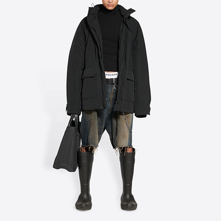 Balenciaga BB Icon Kick Parka 'Black' 704548TMO171000